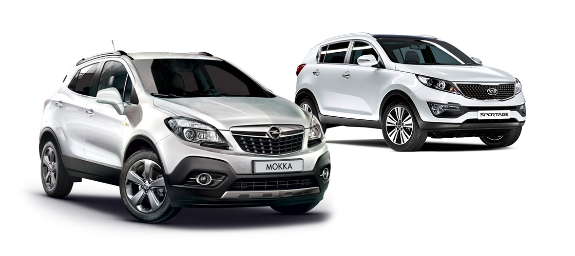 Opel Mokka и Kia Sportage 